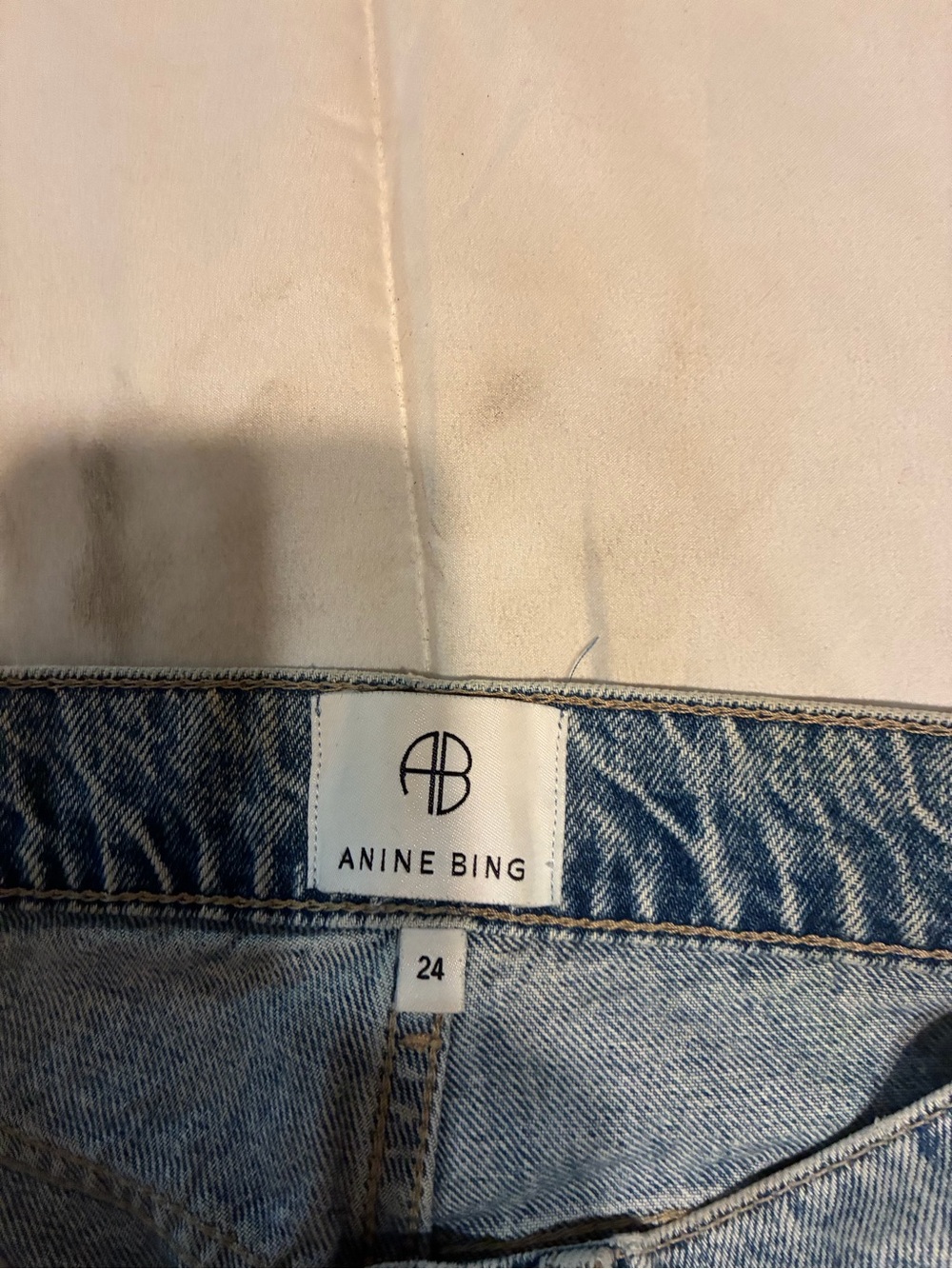 Anine Bing Light Blue Denim Jeans